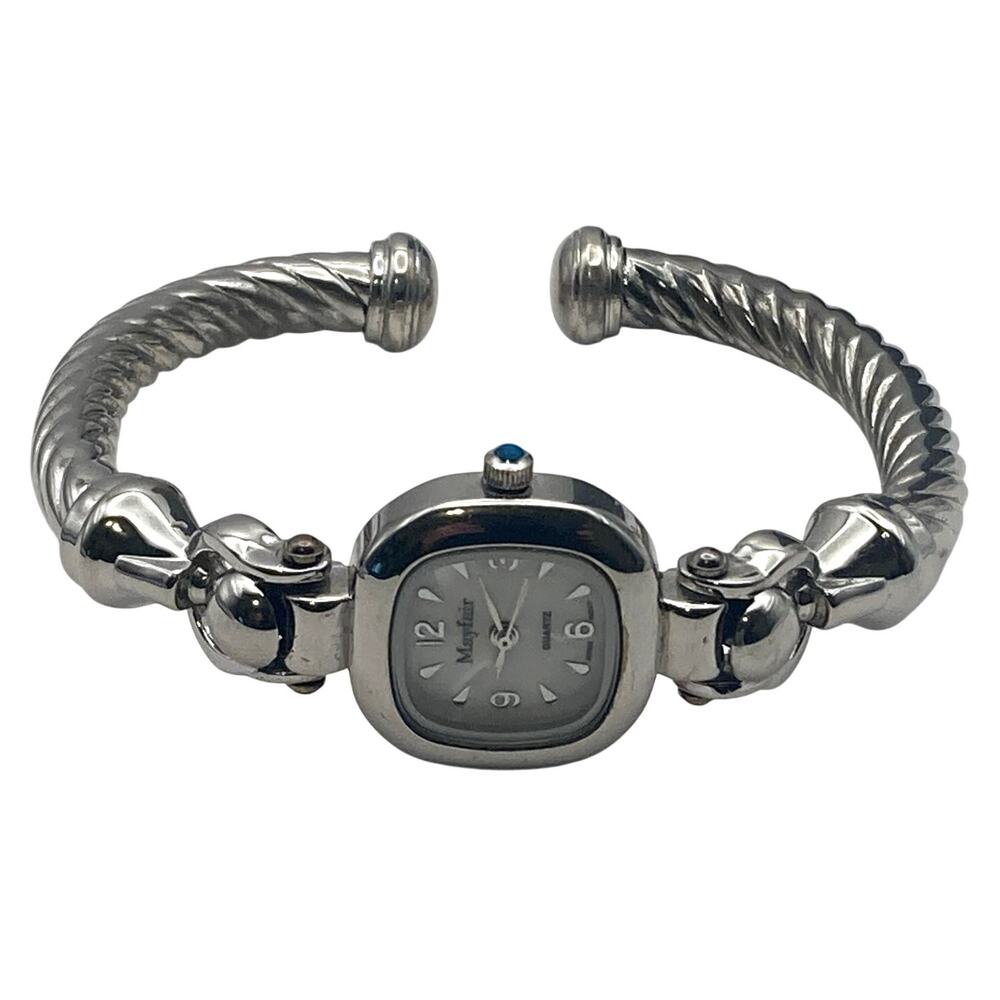 VTG Style Mayfair Quartz Women's Watch 22mm - Cuff Style Bracelet - New Battery